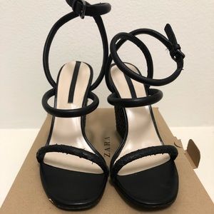Black Ankle Strap Wedges